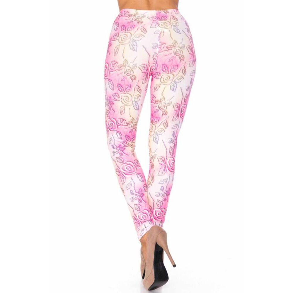 USAFashion Creamy Soft 3D Pastel Ombre Rose Kids Leggings - USA Fashion™